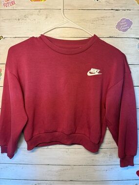 Nike Women's Burgundy Crew Sweatshirt “ M “